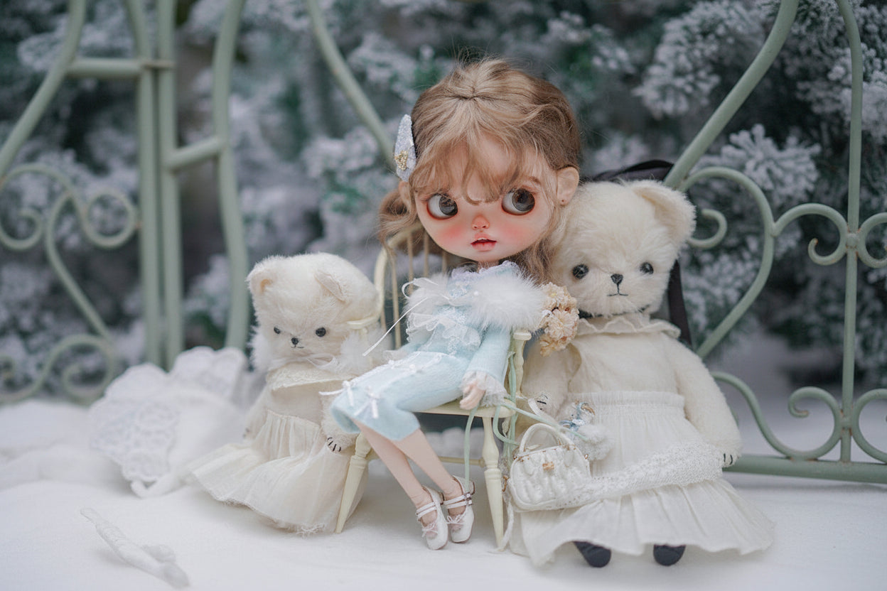 Pre-Order Mermaid Fishtail Set for Blythe & Obitsu24/22　Azone | Optional Fur Shawl