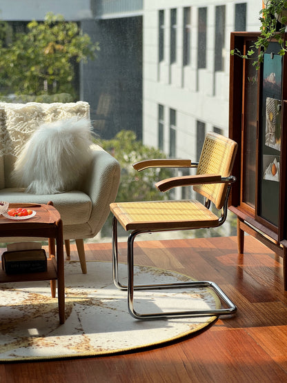 1/6 Scale Cantilever Chair – Miniature Dollhouse Furniture | Armrest & Armless Versions for BJD & Blythe