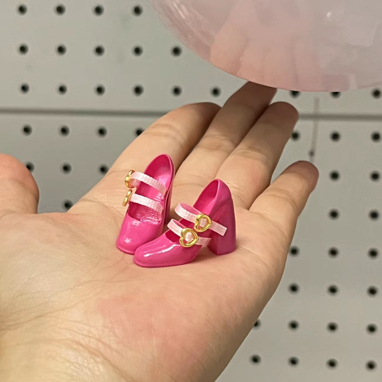 1/6 Scale Doll Heart Closure Mary Jane Heels | For Blythe & Obitsu 24 | Black, White, Rose Pink