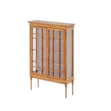 1/6 Scale Vintage Glass Cabinet Bookcase for Dolls | Dollhouse Furniture with Glass Doors