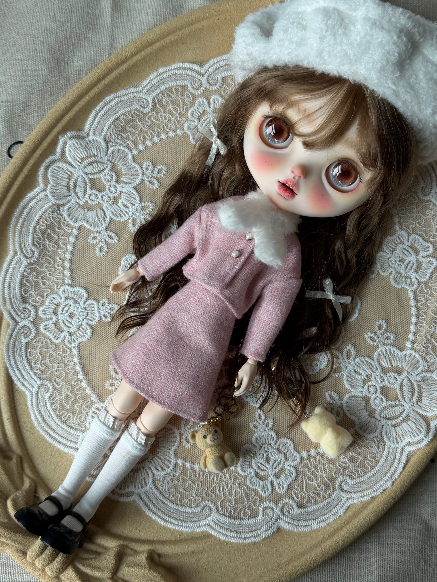 1/6 Scale Tweed Outfit Set | Multiple Colors | Fits Blythe, Obitsu 24, Azone, Licca, Cherry Chan