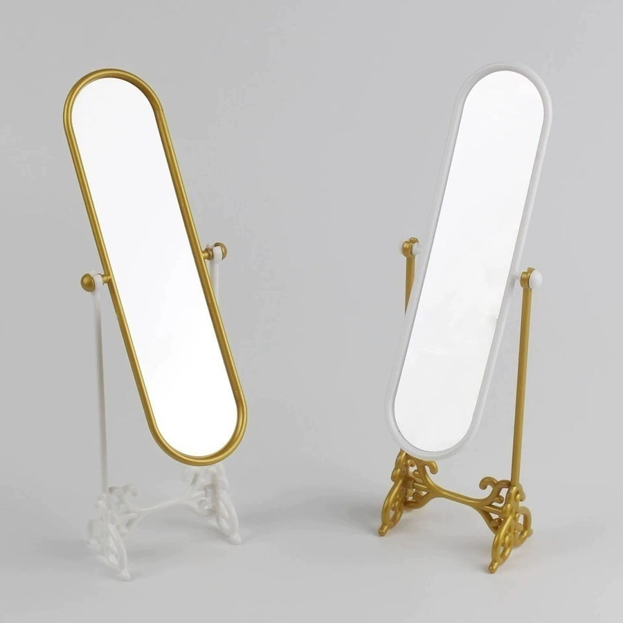 special discounted price 1/6 Scale Miniature Full-Length Mirror – Vintage Ornate Dollhouse Accessory |  B-grade / imperfect product