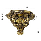 Vintage European Gold Ornate Picture Frame | Embossed Wall-Hanging Photo Frame Decor