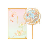 Send From Forbidden City |Portable Mirror Inspired by Ancient Palace Museum Relics – Handheld, Bronze-Style, Folding, and Gift Set with Comb
