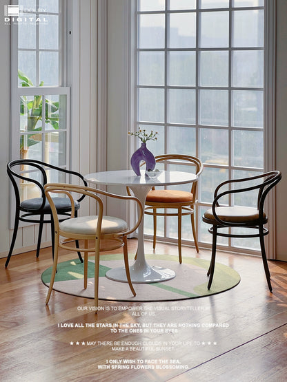 1/6 Scale Modern Vintage Armchair – Miniature Dollhouse Furniture for BJD & Blythe | Random Cushion Colors