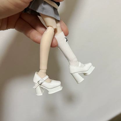 Blythe Licca azone momoko Poppyparker FR Obitsu24 ,22 thick sole Mary Jane