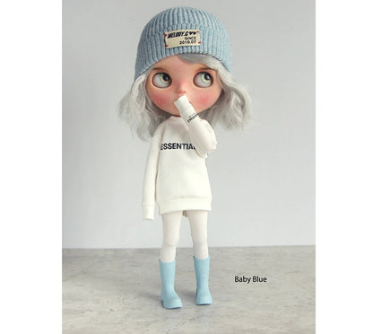 Blythe Licca azone momoko Poppyparker FR Obitsu24 ,22 Rubber boots