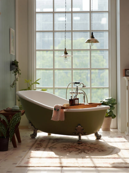 1/6 Scale Dollhouse Furniture – Bathtub | Miniature  for BJD, Blythe and Figures vintage carved bathtub