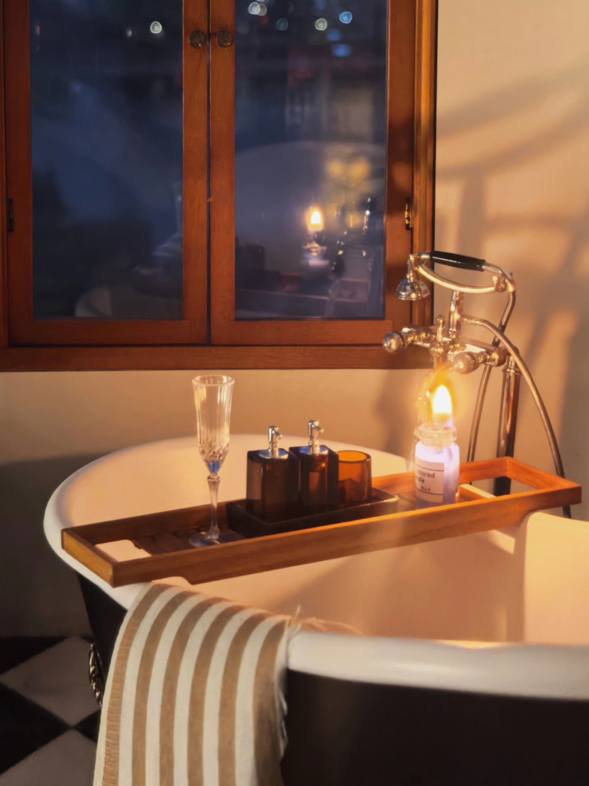 1/6 bjd ob11 miniature dollhouse furniture Mini model bathroom furniture teak bathtub rack storage rack