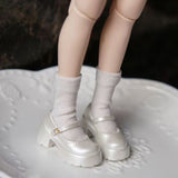 Vintage Platform Mary Jane Doll Shoes – Patent Leather Finish | Universal Fit for Blythe, Licca, Azone, FR & Obitsu 22/24　　