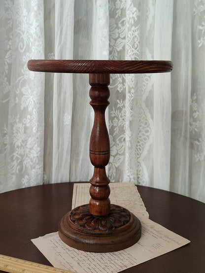 Handmade Vintage Carved Round Table – Multi-Color Options | Fits 1/3, 1/4, 1/6 Scale Dolls