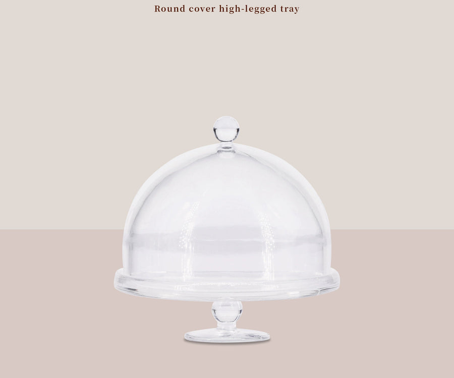 1/6 Scale Transparent Cake Stand – Miniature Dessert Display Tray for Dollhouse Bakery & Afternoon Tea | BJD & Blythe