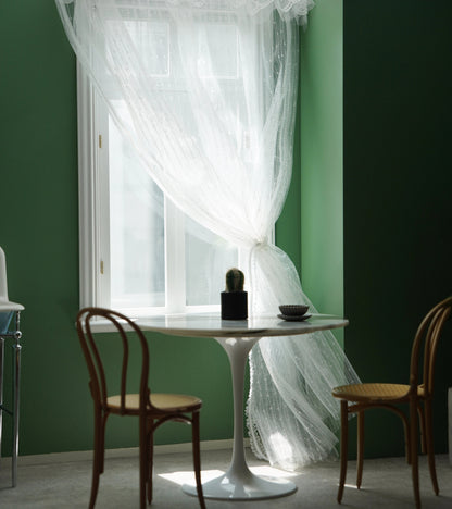 1/6スケール ホワイトレースカーテン – BJD＆ブライス用ミニチュアドールハウス窓用ドレープ | 居心地の良い家庭的な雰囲気、3サイズ展開