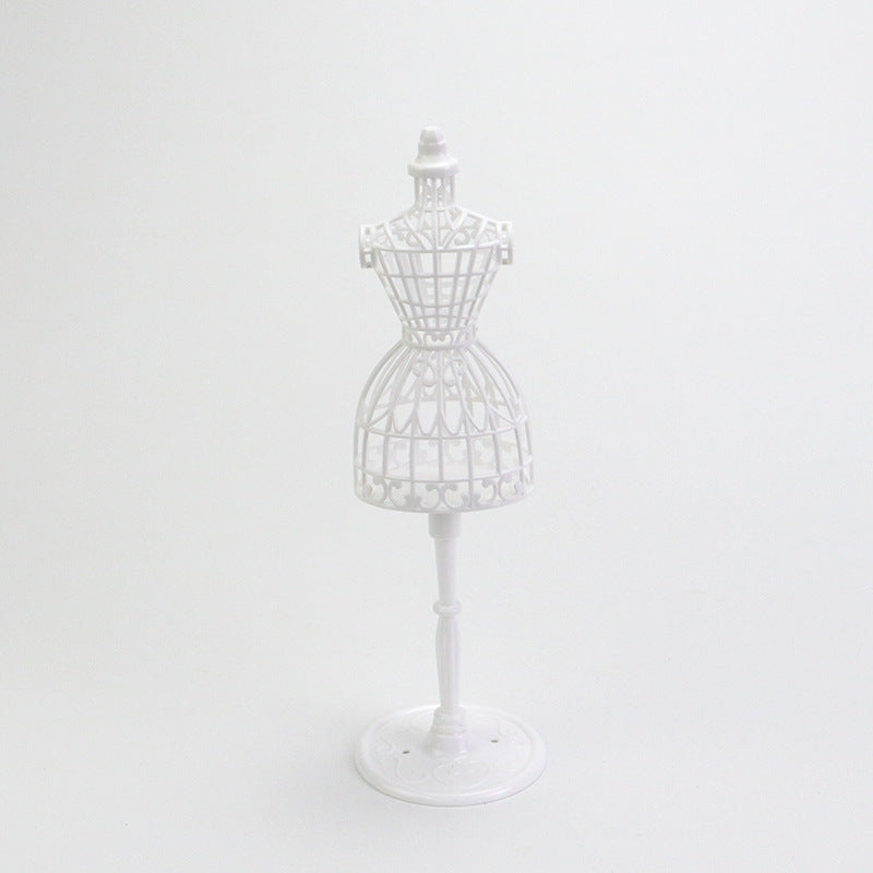1/6スケールドールマネキン - ヴィンテージ中空パターンプラスチックドレスフォーム | BJD＆ブライス用ミニチュアディスプレイスタンド