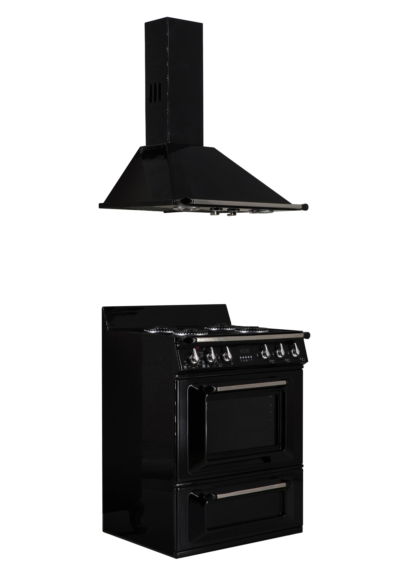 1/6 Doll House Model Furniture Accessories Mini Model Stove and Range HoodRange Hood & Light-Up Oven