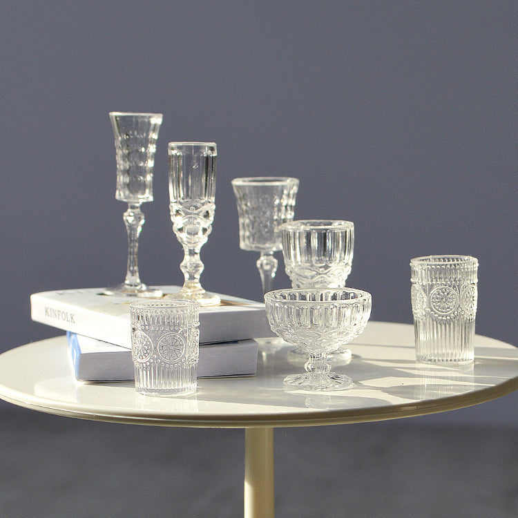 1/6スケール ミニチュアドールハウス ドリンクウェアセット ワイン＆シャンパングラス 7個 | BJD、ブライス、ファッションドール用小道具