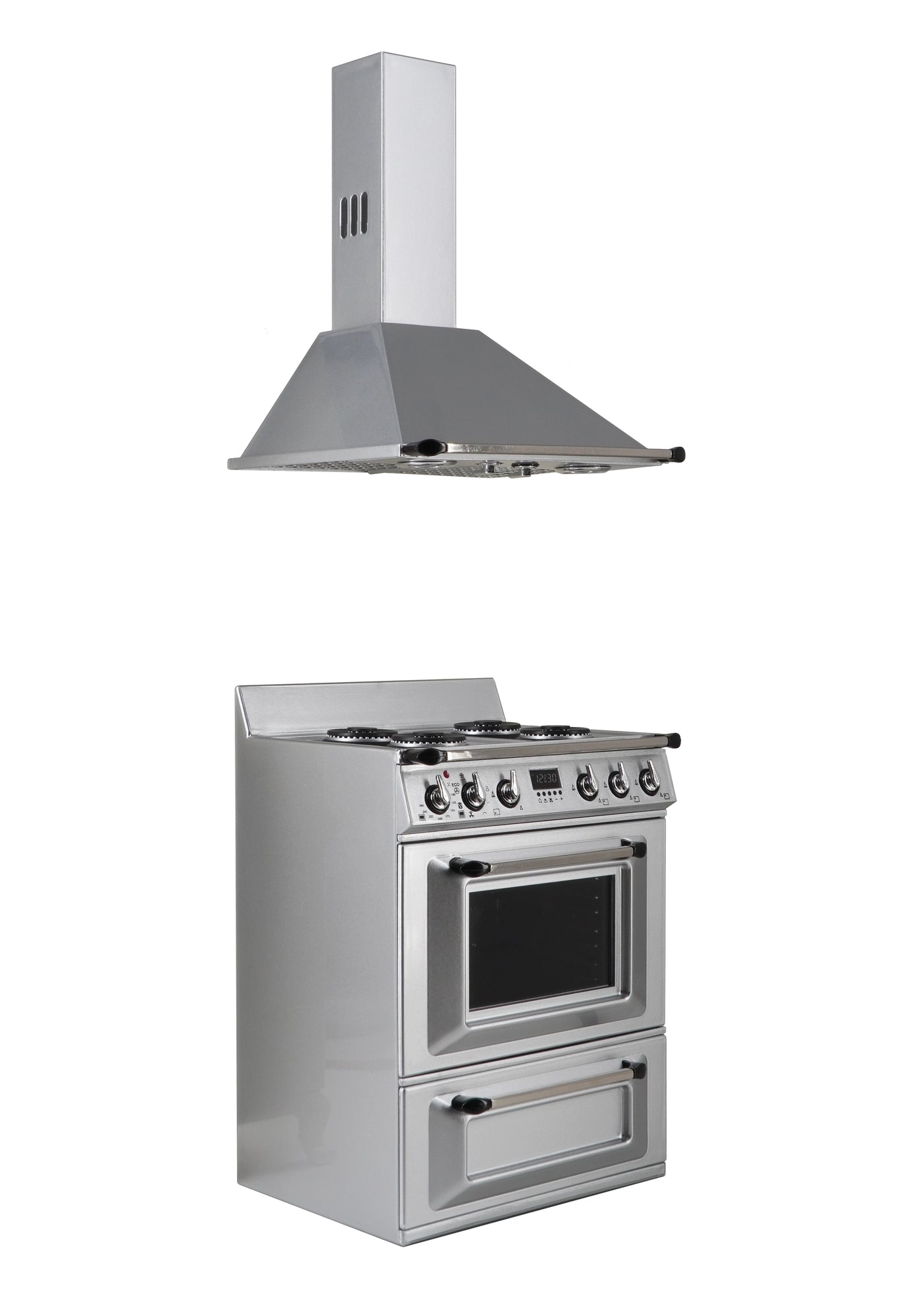 1/6 Doll House Model Furniture Accessories Mini Model Stove and Range HoodRange Hood & Light-Up Oven