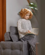 1/6 Scale Modern Cube Sofa for Dolls | Miniature Couch | White, Yellow, Grey