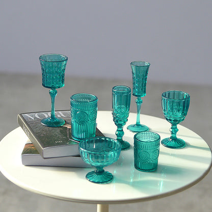 1/6スケール ミニチュアドールハウス ドリンクウェアセット ワイン＆シャンパングラス 7個 | BJD、ブライス、ファッションドール用小道具