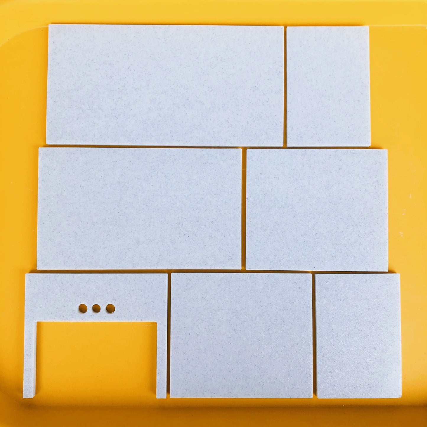 1/6スケール ドールハウス キッチン家具セット – 9ピース モジュラーキャビネット（ホワイト＆ヴィンテージブルー） | BJD＆ブライス ミニチュアキッチン