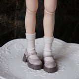 Vintage Platform Mary Jane Doll Shoes – Patent Leather Finish | Universal Fit for Blythe, Licca, Azone, FR & Obitsu 22/24　　