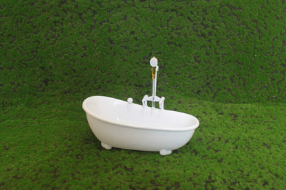 1/6スケール電動ミニチュアバスタブ - 人形やアクションフィギュア用の電池式水スプレーおもちゃ