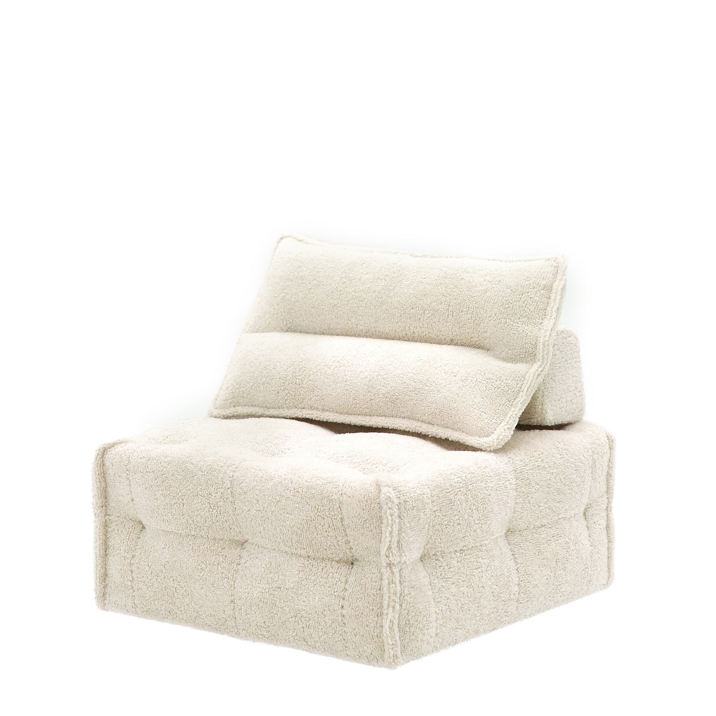 1/6 Scale Modern Cube Sofa for Dolls | Miniature Couch | White, Yellow, Grey