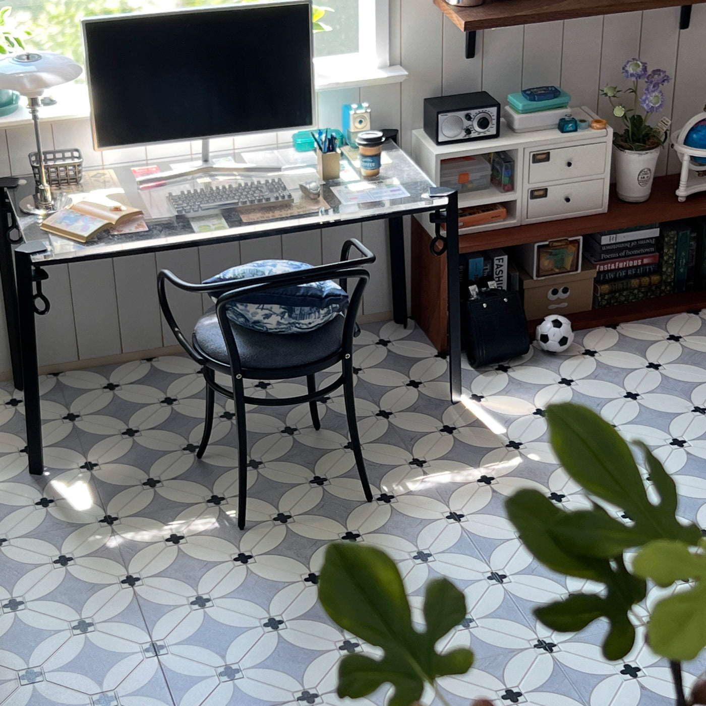 1/6 Scale Dollhouse Floor Tile Panel | 15.2 x 15.2 cm | Miniature Flooring in Multiple Patterns