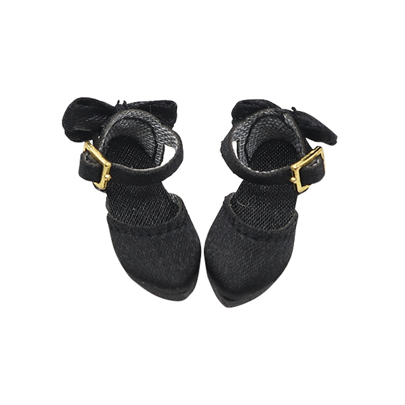 サテンリボンバックハイヒールドールシューズ - マルチカラーオプション | ブライス、リカちゃん、アゾン、モモコ、ポピーパーカー、FR、オビツ22/24サイズ対応