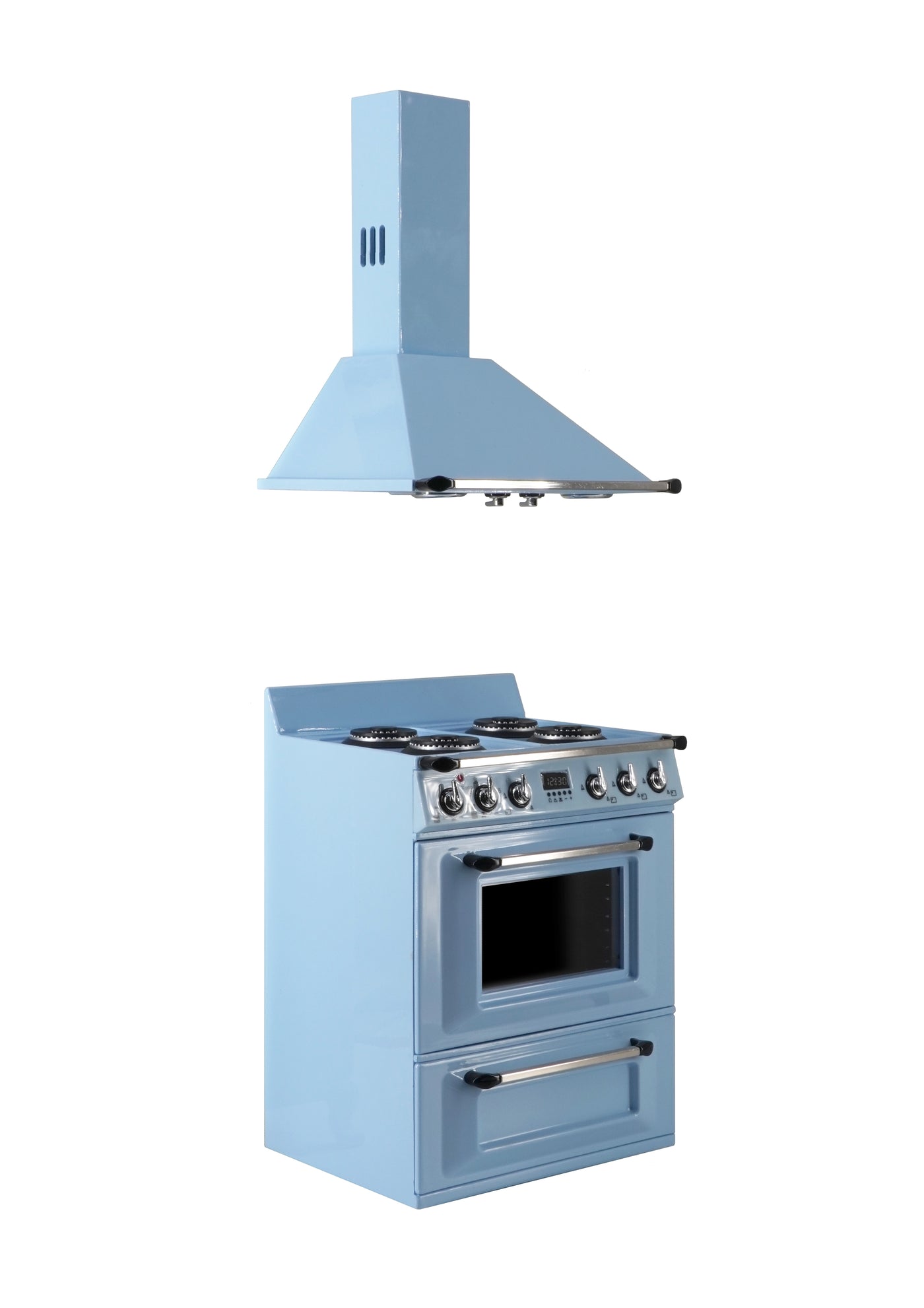 1/6 Doll House Model Furniture Accessories Mini Model Stove and Range HoodRange Hood & Light-Up Oven