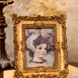 Vintage Gold Embossed Mini Frames – European Wall Decor
