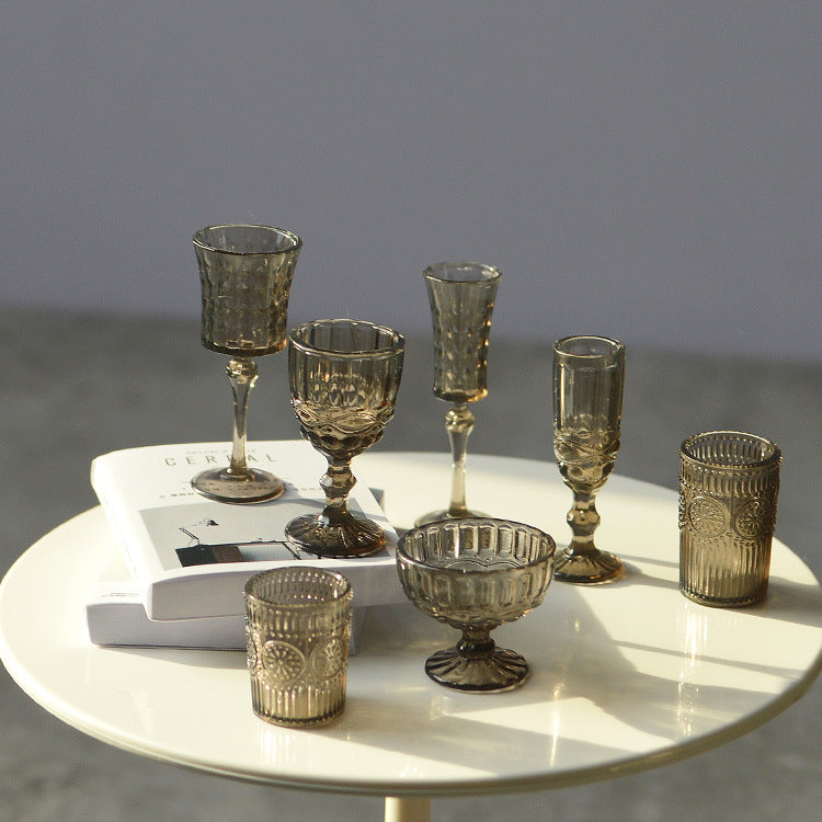 1/6スケール ミニチュアドールハウス ドリンクウェアセット ワイン＆シャンパングラス 7個 | BJD、ブライス、ファッションドール用小道具