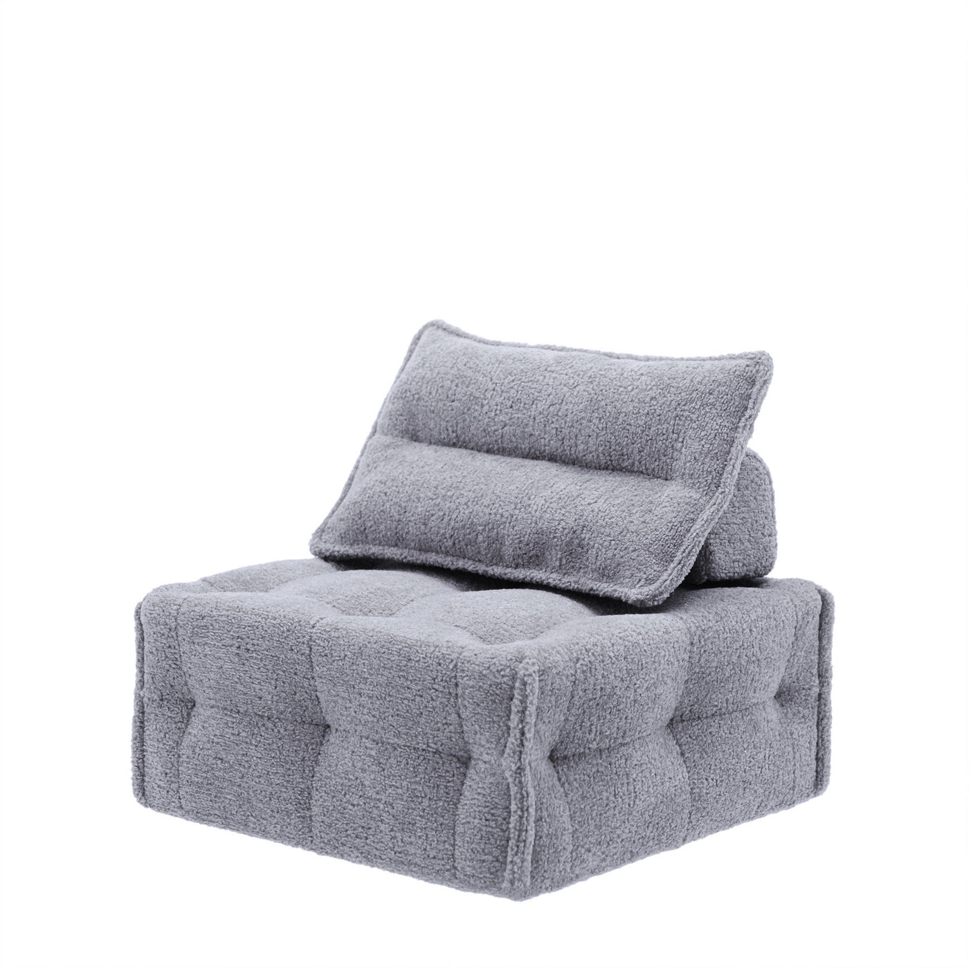 1/6 Scale Modern Cube Sofa for Dolls | Miniature Couch | White, Yellow, Grey