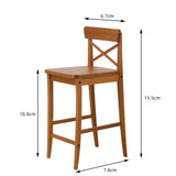 1/6 Scale Miniature Bar Stool – Backrest Versions | Dollhouse Furniture for BJD, Blythe & Action Figures