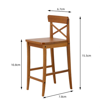 1/6スケール ミニチュアバースツール - 背もたれ付きバージョン | BJD、ブライス、アクションフィギュア用ドールハウス家具