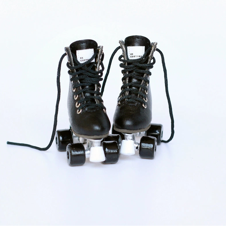 Barbie Blythe Licca azone momoko Poppyparker FR Obitsu24 ,22 Retro ice skates Blythe fabric Obitsu24