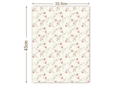 1/6スケールドールハウス用壁紙 - 防水素材 | BJD＆ブライス用DIYミニチュア壁飾り