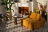 1/6 Scale Modern Cube Sofa for Dolls | Miniature Couch | White, Yellow, Grey