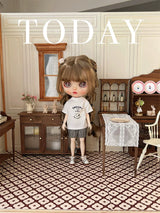 1/6 Scale Dollhouse Wallpaper – waterproof material | DIY Miniature Wall Decoration for BJD & Blythe