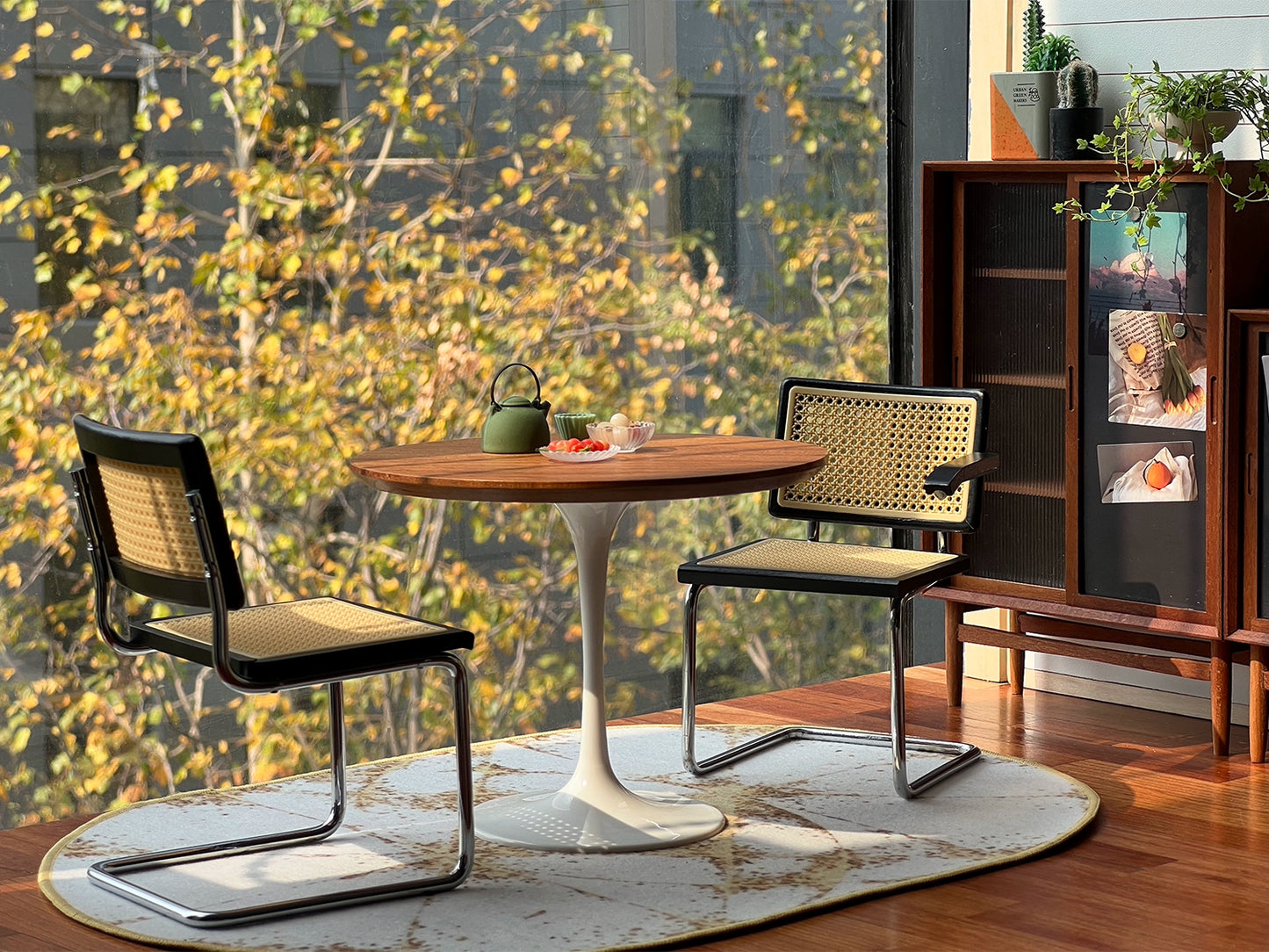 1/6 Scale Cantilever Chair – Miniature Dollhouse Furniture | Armrest & Armless Versions for BJD & Blythe