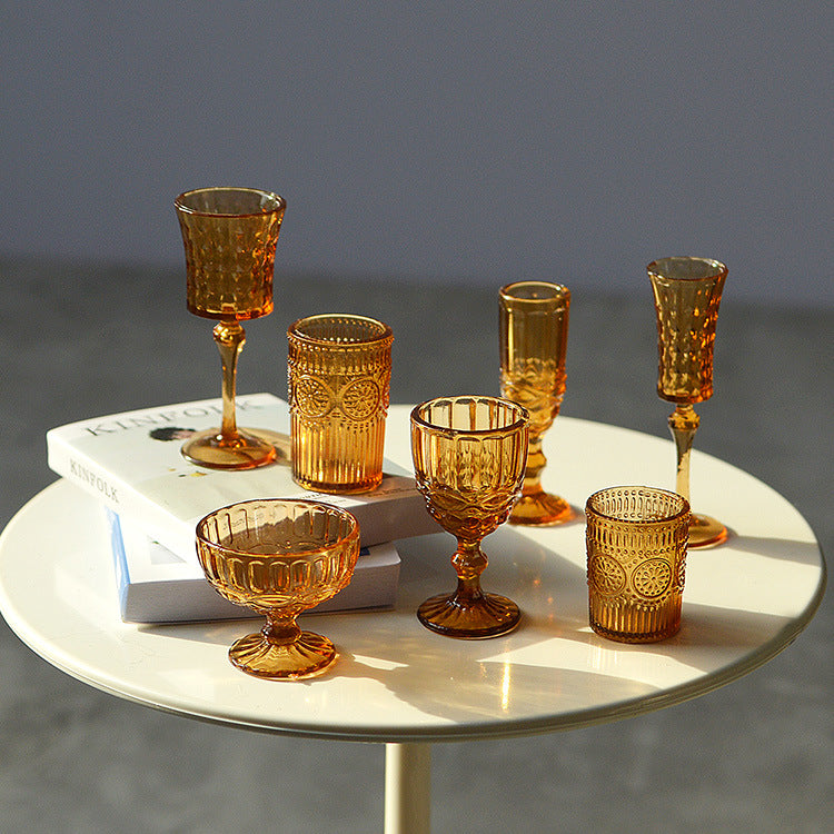 1/6スケール ミニチュアドールハウス ドリンクウェアセット ワイン＆シャンパングラス 7個 | BJD、ブライス、ファッションドール用小道具