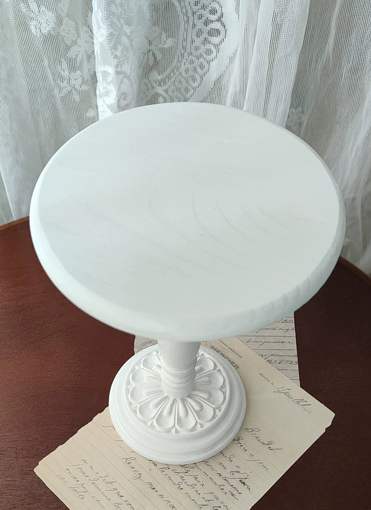 Handmade Vintage Carved Round Table – Multi-Color Options | Fits 1/3, 1/4, 1/6 Scale Dolls