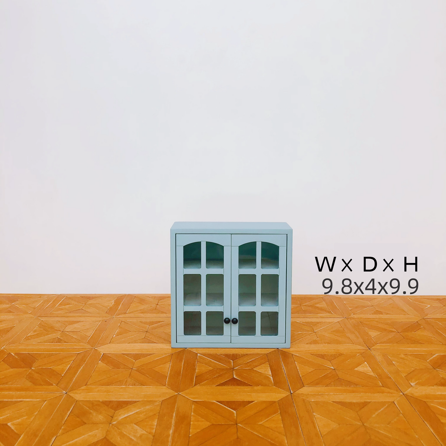 1/6スケール ドールハウス キッチン家具セット – 9ピース モジュラーキャビネット（ホワイト＆ヴィンテージブルー） | BJD＆ブライス ミニチュアキッチン