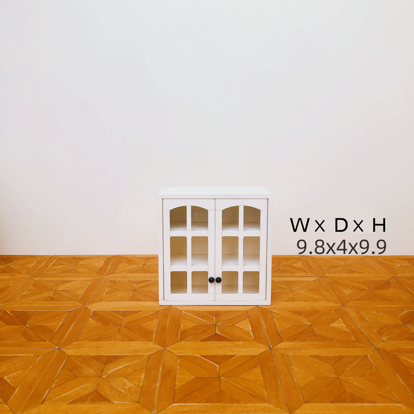 1/6 Scale Dollhouse Kitchen Furniture Set – 9-Piece Modular Cabinets in White  | BJD & Blythe Miniature Kitchen