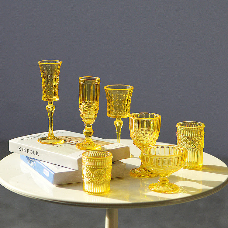 1/6スケール ミニチュアドールハウス ドリンクウェアセット ワイン＆シャンパングラス 7個 | BJD、ブライス、ファッションドール用小道具