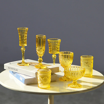 1/6スケール ミニチュアドールハウス ドリンクウェアセット ワイン＆シャンパングラス 7個 | BJD、ブライス、ファッションドール用小道具