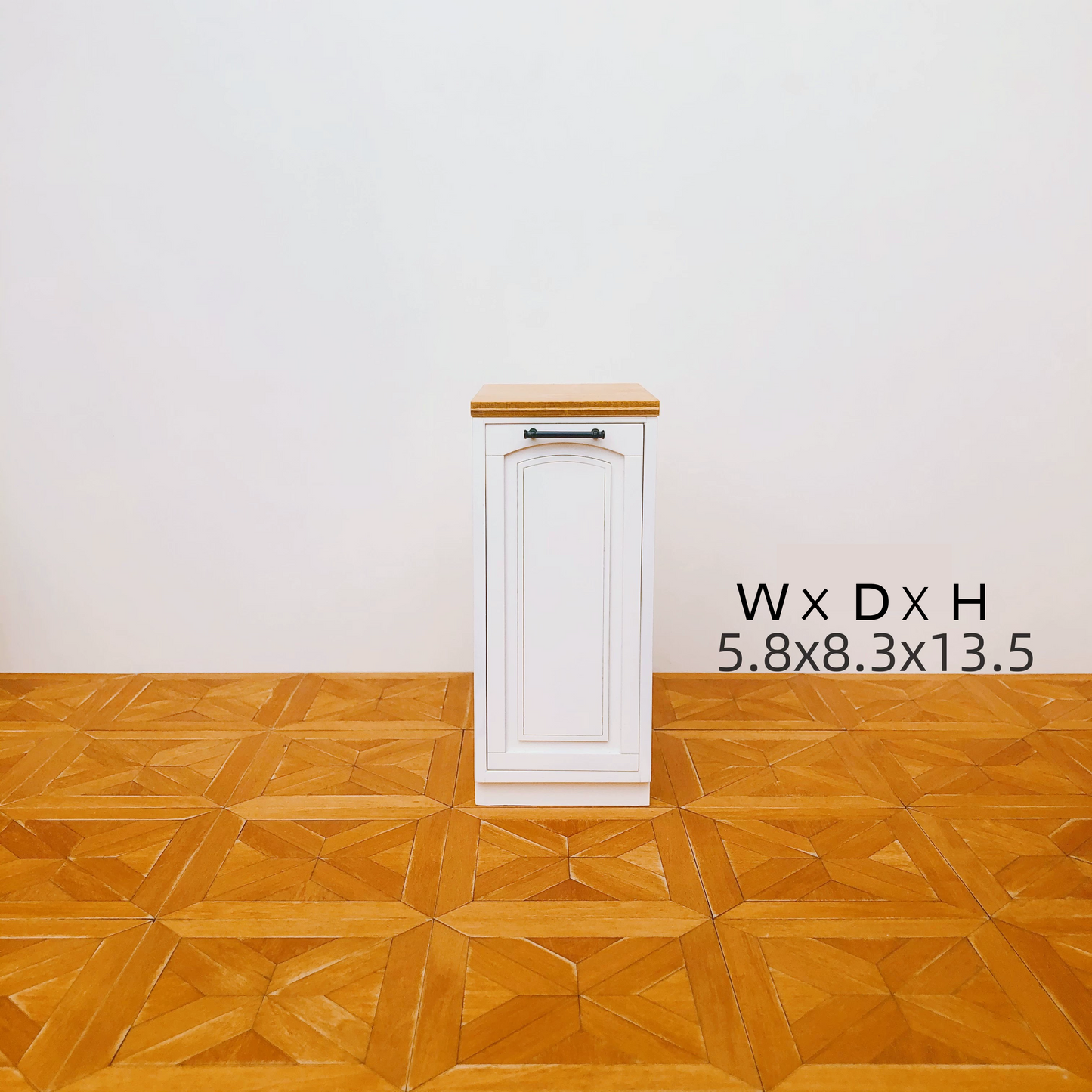 1/6 Scale Dollhouse Kitchen Furniture Set – 9-Piece Modular Cabinets in White  | BJD & Blythe Miniature Kitchen