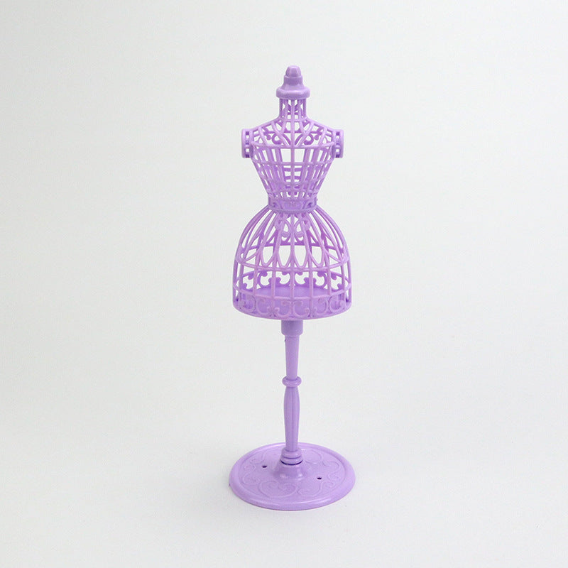1/6スケールドールマネキン - ヴィンテージ中空パターンプラスチックドレスフォーム | BJD＆ブライス用ミニチュアディスプレイスタンド