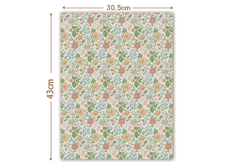 1/6スケールドールハウス用壁紙 - 防水素材 | BJD＆ブライス用DIYミニチュア壁飾り