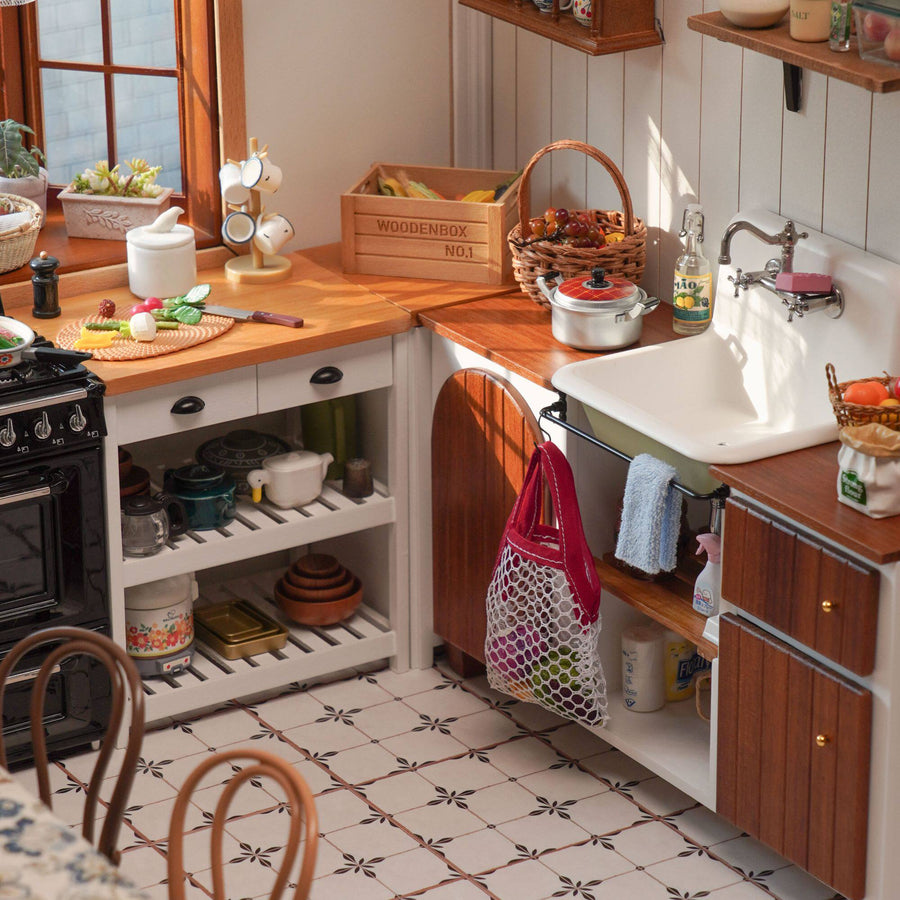 1/6 Scale Dollhouse Floor Tile Panel | 15.2 x 15.2 cm | Miniature Flooring in Multiple Patterns